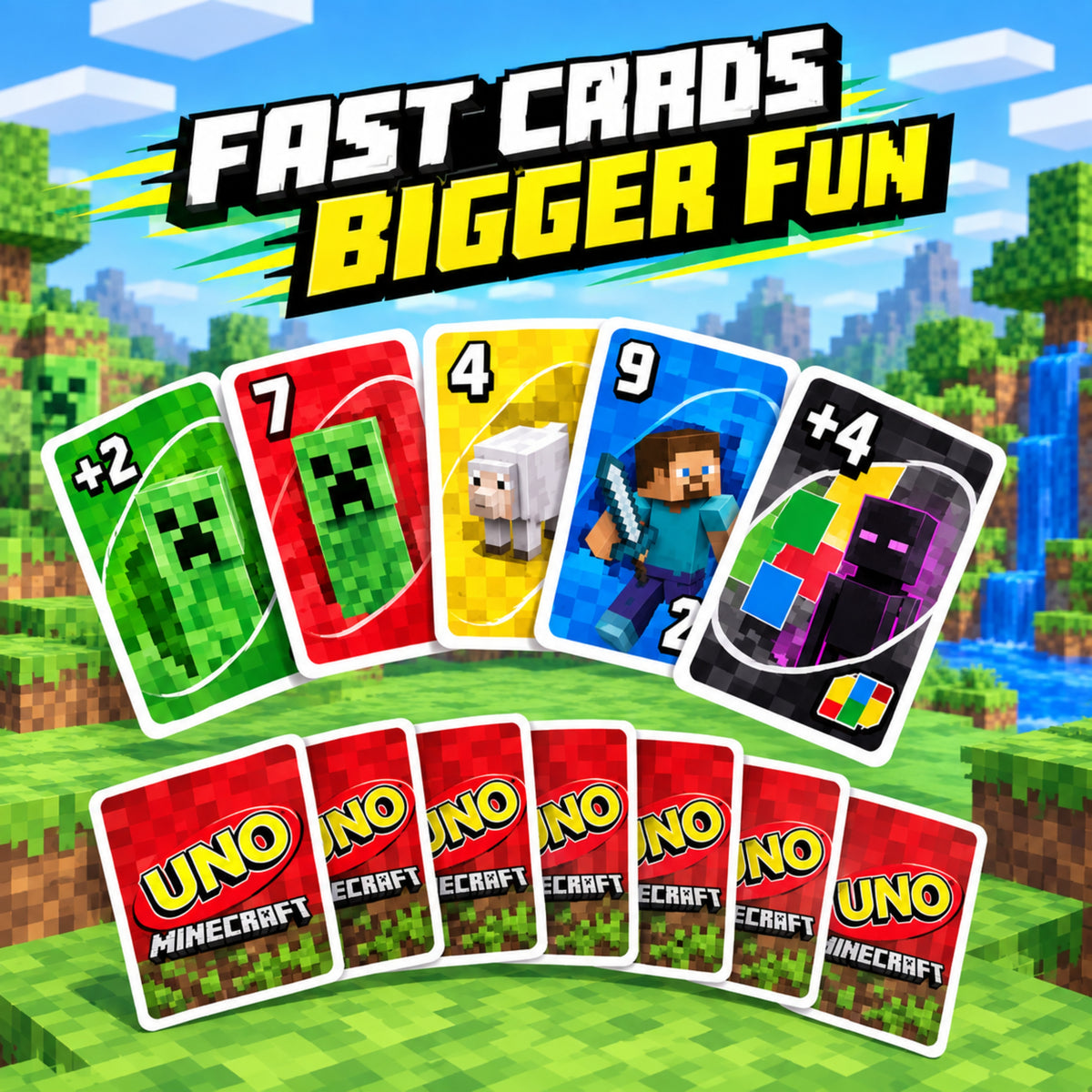 Mattel Games UNO Minecraft Card Game