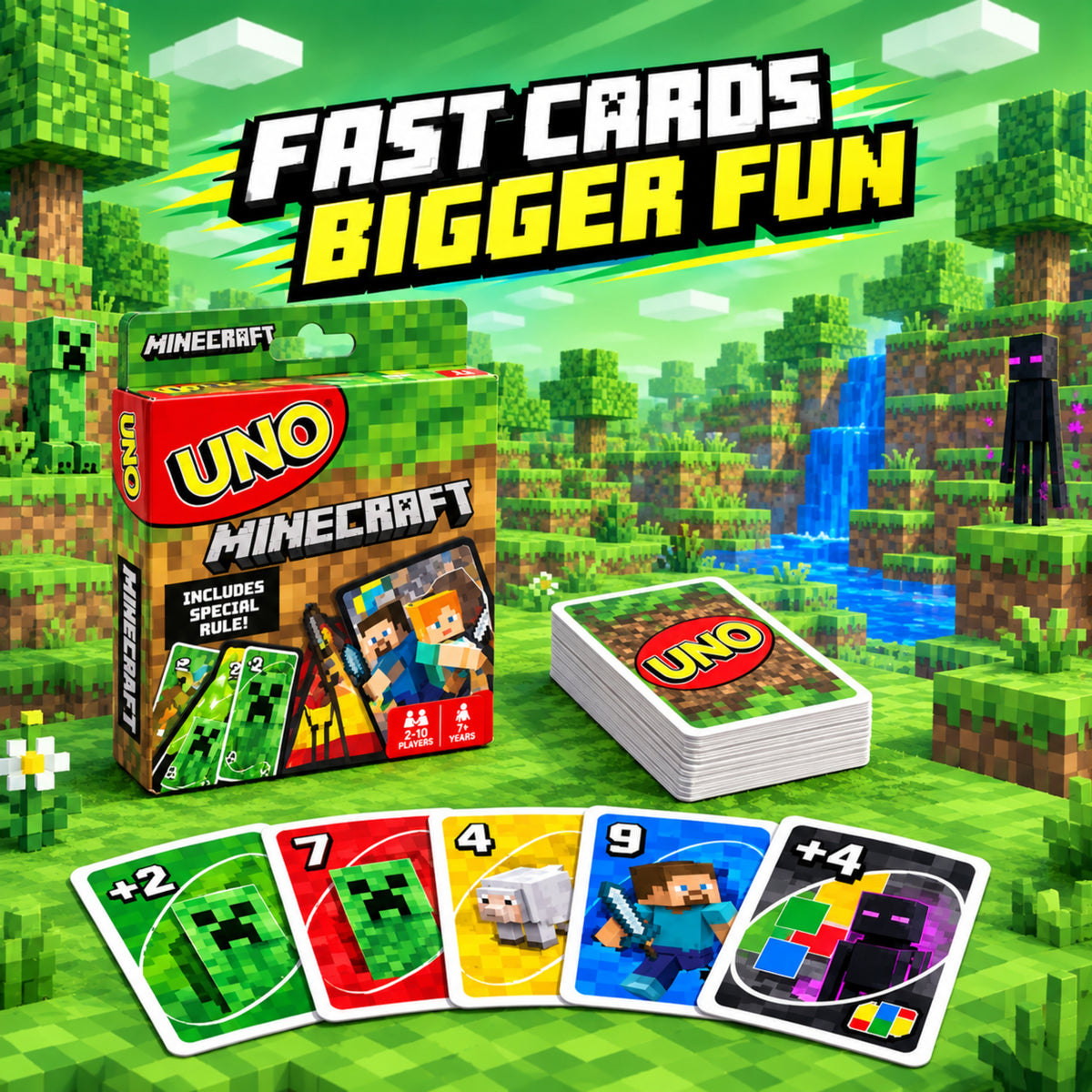 Mattel Games UNO Minecraft Card Game