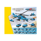 Army 13-in-1 Aircraft Building Block Toy for Kids 727 Pieces Educational Brick Set