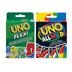 Uno Flex & Uno All Wild Combo Card Game