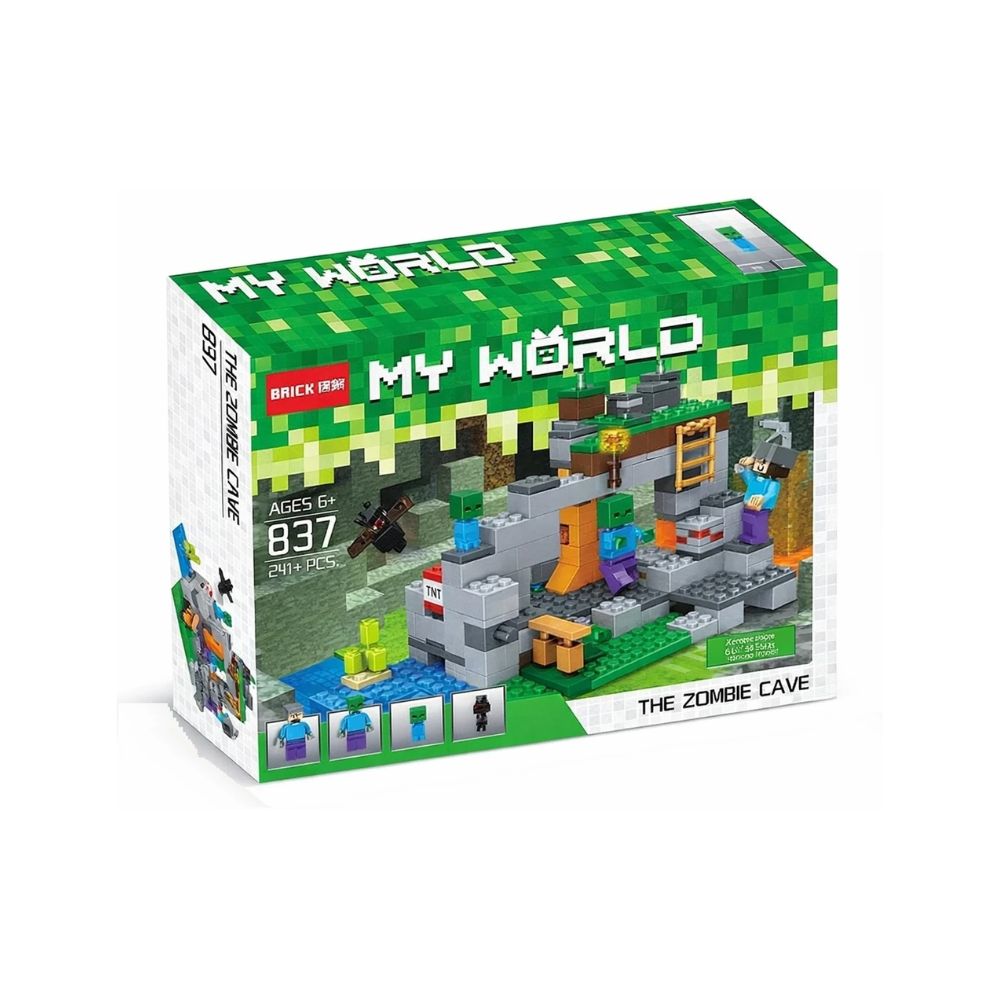 Minecraft Lego The Zombie Cave – Building Blocks Set