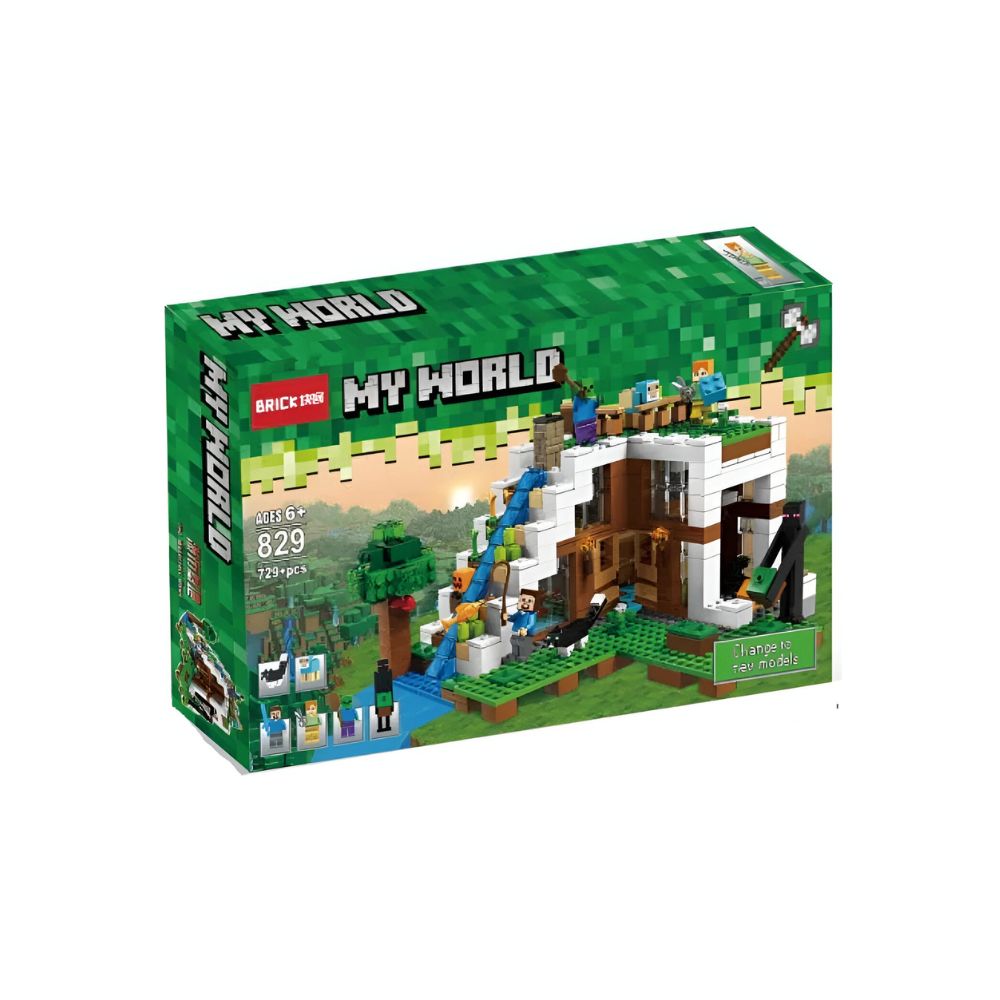 LEGO Minecraft The Waterfall Base – Building Set