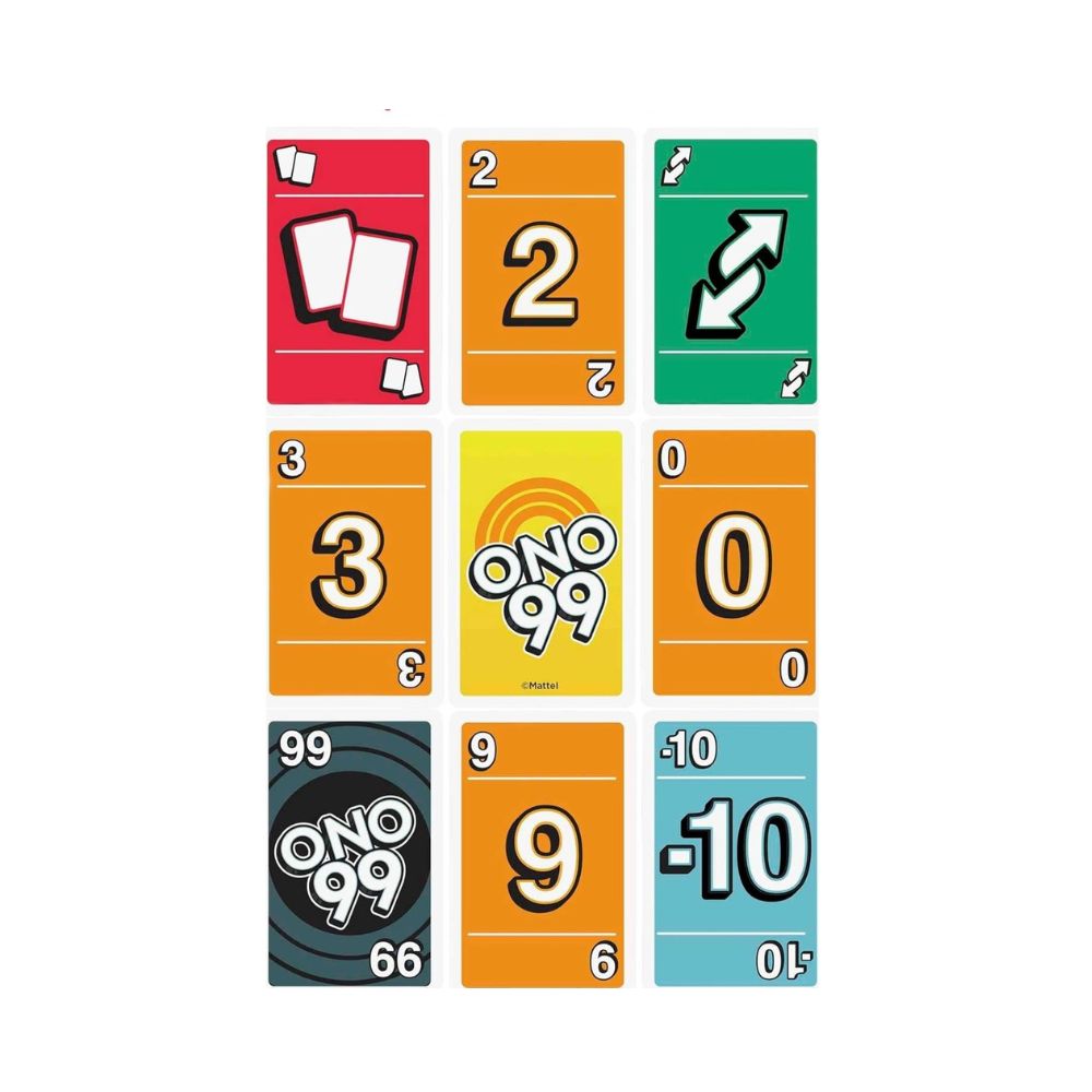 ONO 99 & UNO DOS Card Game Combo