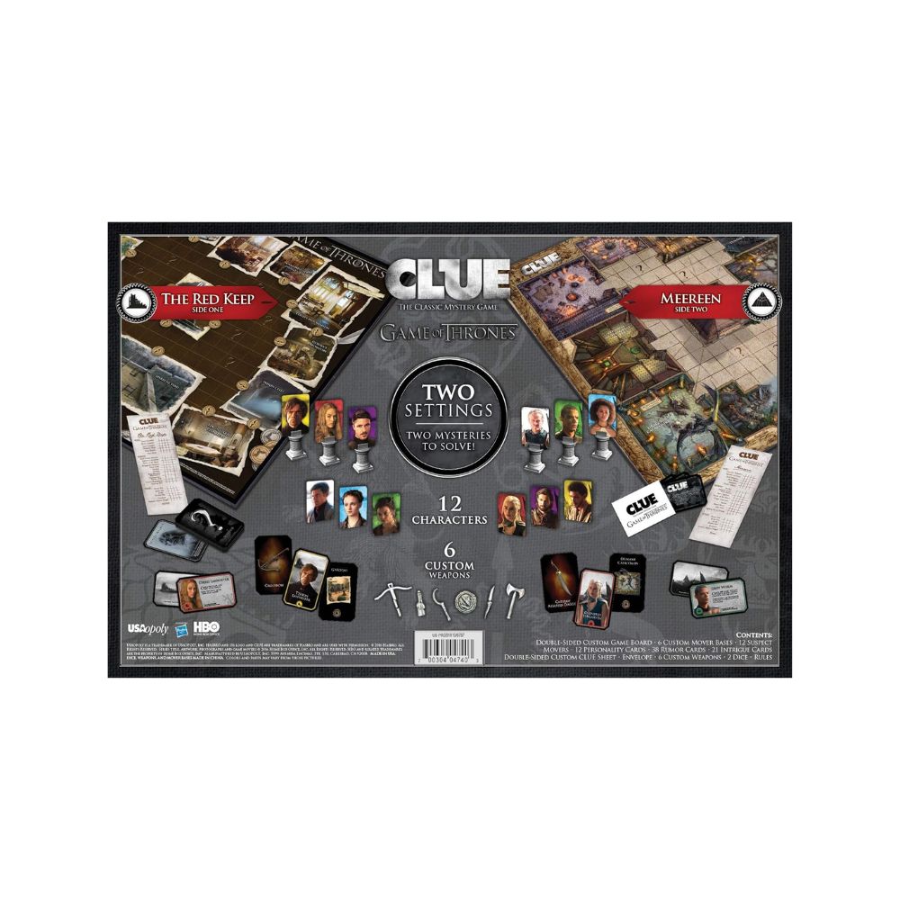 Cluedo Game Of Thrones Board Game