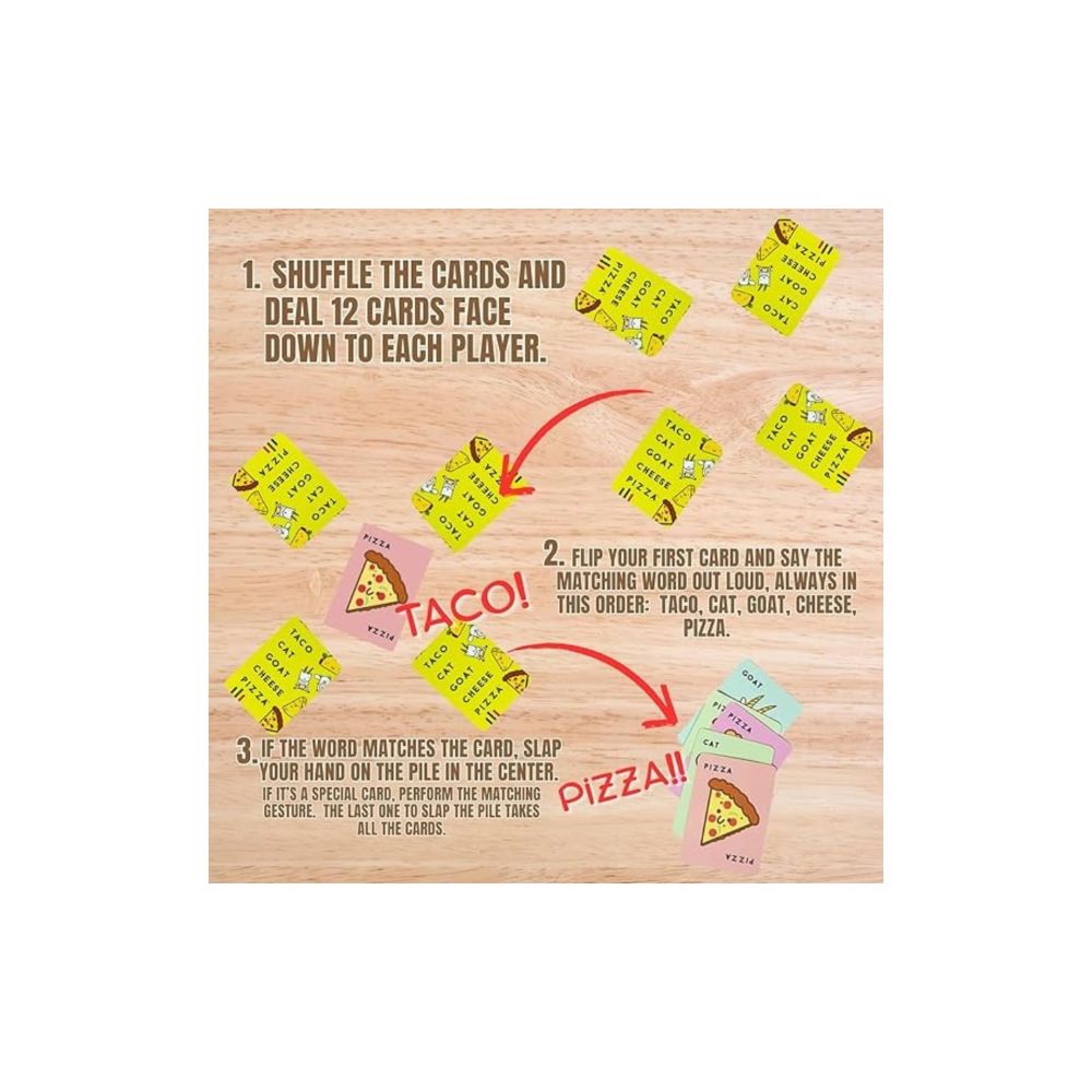 Taco Cat Goat Cheese Pizza Card Game